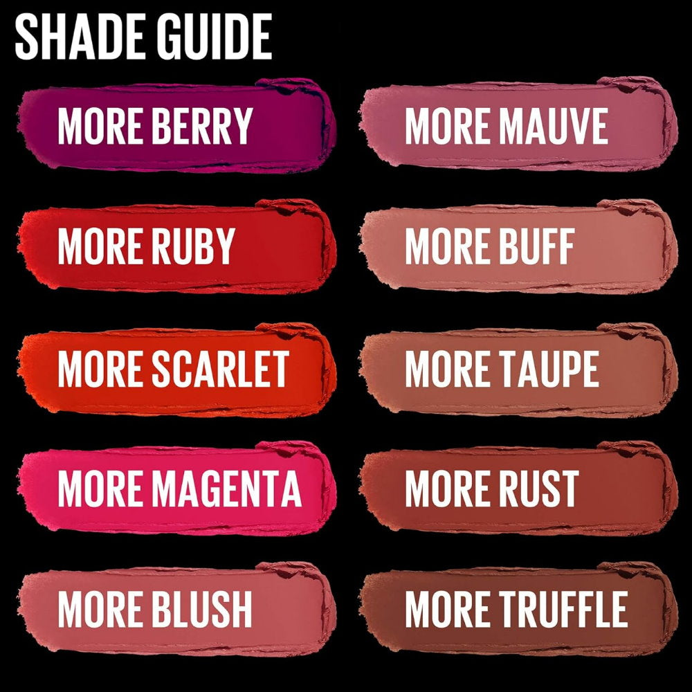 3pk SET Maybelline Ultimatte Matte Lipstick 288 More Auburn + 299 More Scarlet + 899 More Rust