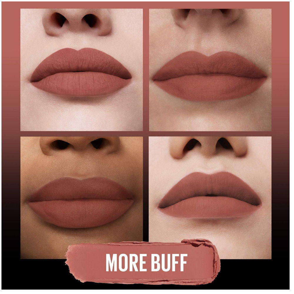 6x Maybelline Color Sensational Ultimatte Matte Slim Lipstick 699 More Buff