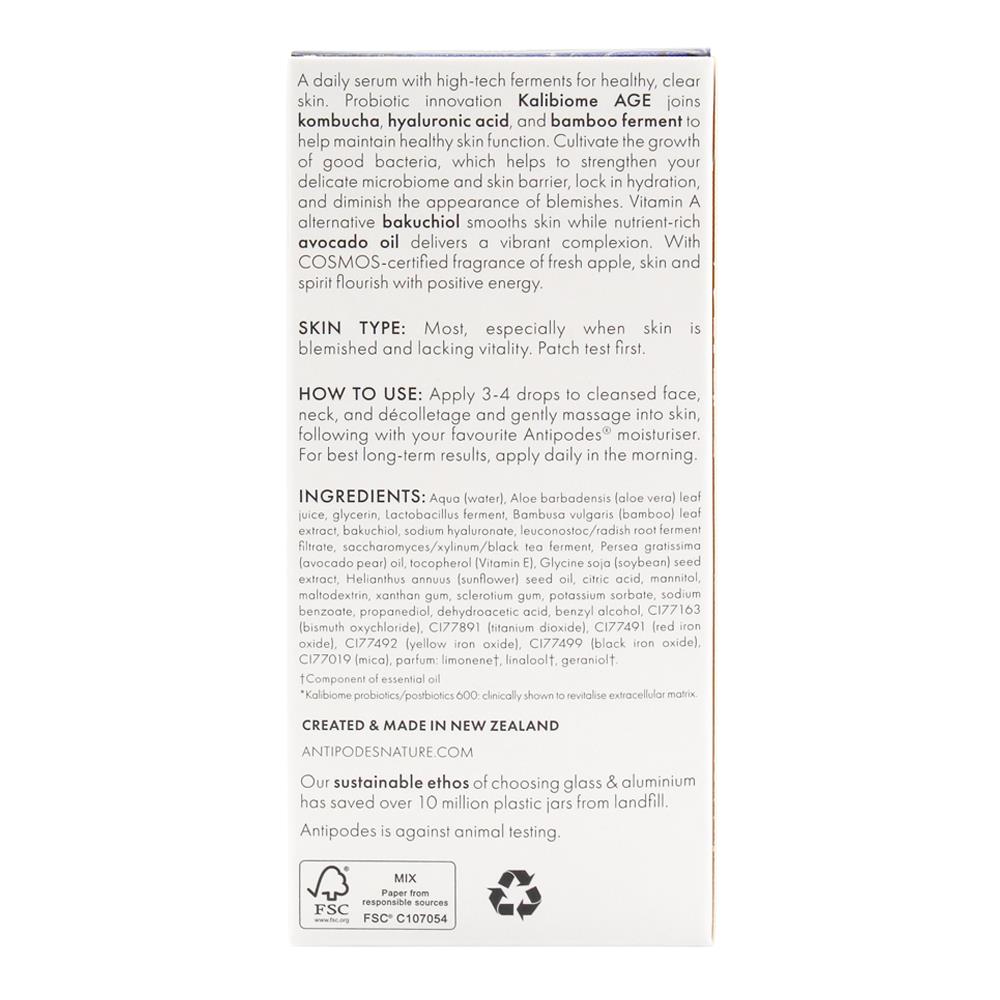 3x Antipodes Credo Probiotic Ferment Revitalise Serum 30ml