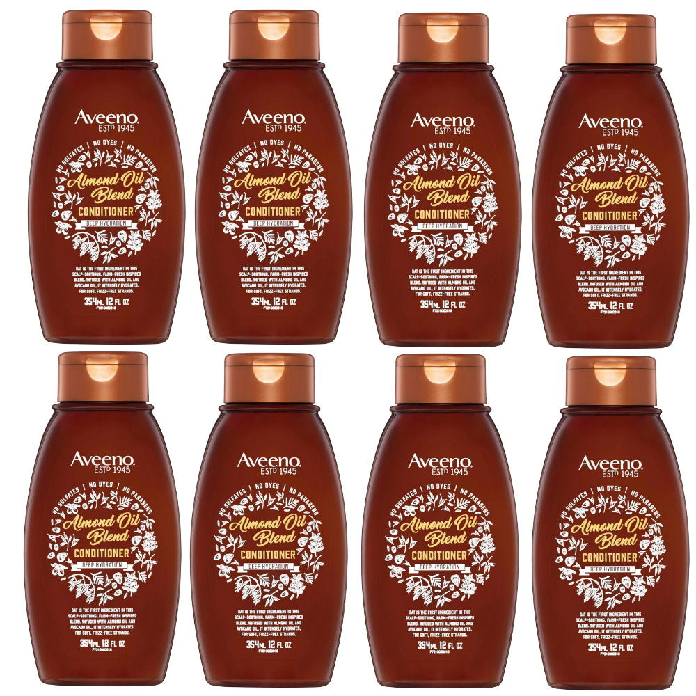 8x Aveeno Almond Oil Deep Hydration Conditioner 354ml