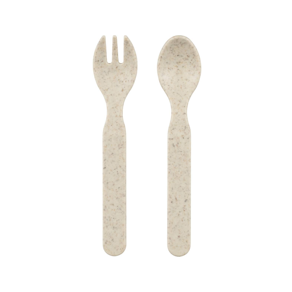 3x Baby U Bamboo Spoon and Fork Set