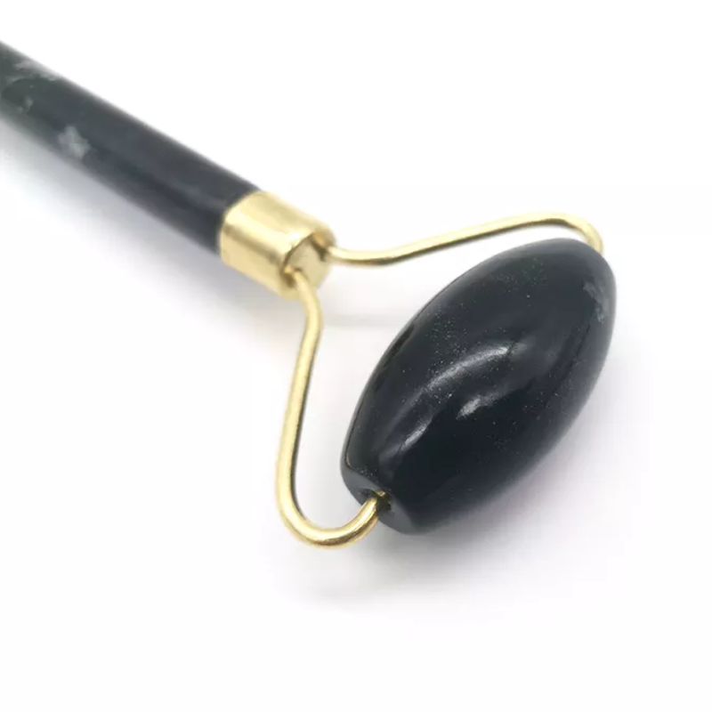 Gift Box - Black Jade Stone Face Massage Roller