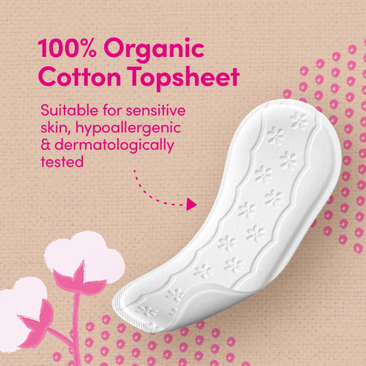 10x Carefree Organic Liner Original Unscented 30pk