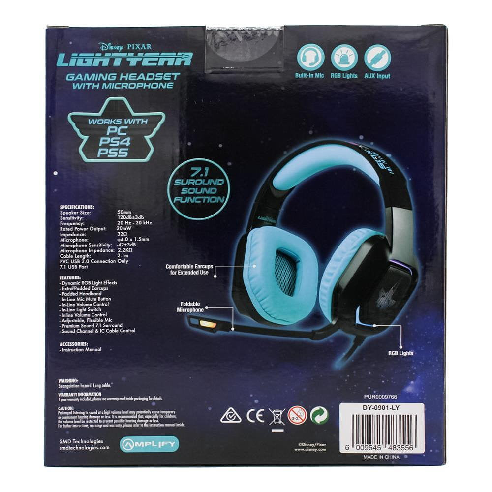 Disney Pixar Lightyear Commander Gaming Headset with Microphone