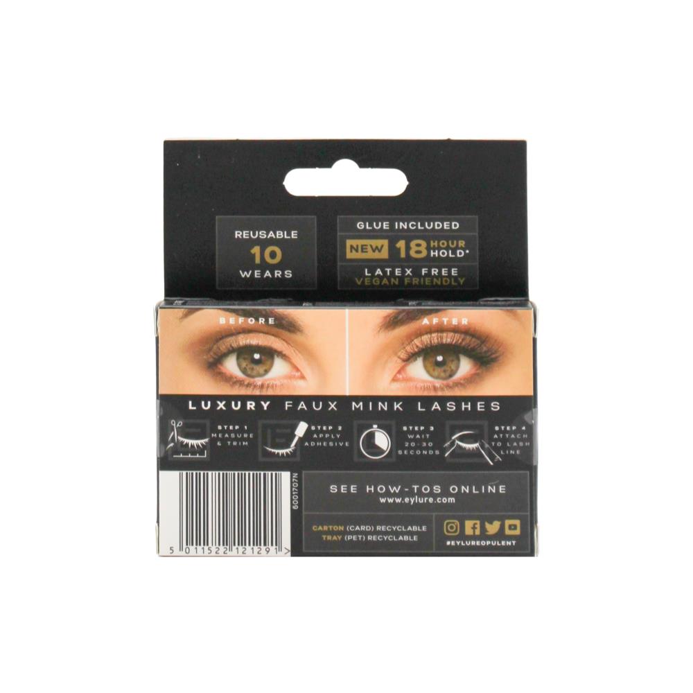 2x Eylure London Luxe Baroque Faux Mink Effect False Lashes