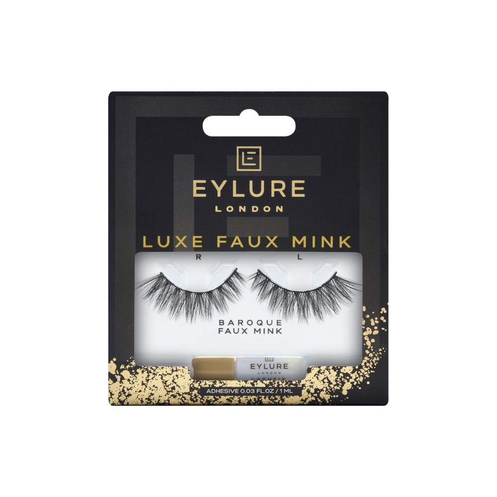 2x Eylure London Luxe Baroque Faux Mink Effect False Lashes