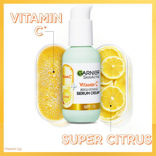 Garnier Skin Active Vitamin C 2 in 1 Brightening Serum Cream SPF15 50ml