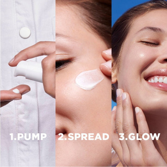 3x Garnier Skin Active Vitamin C 2 in 1 Brightening Serum Cream SPF15 50ml