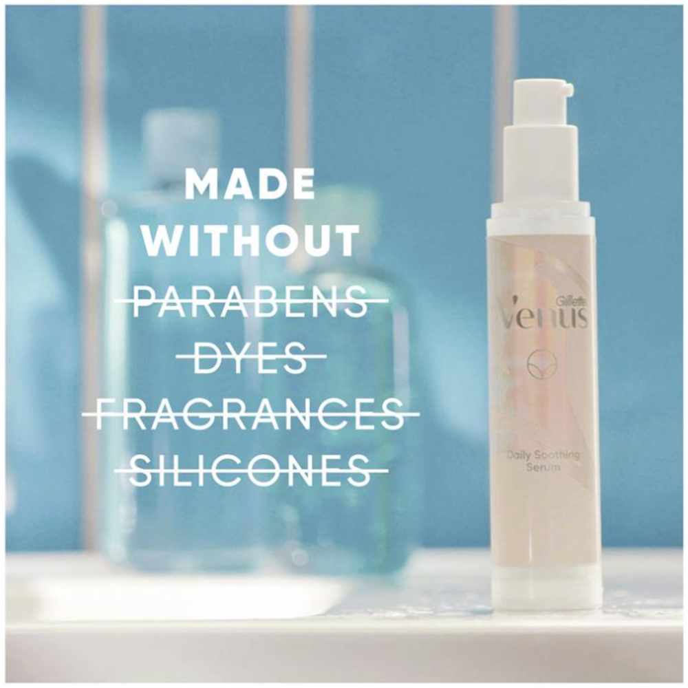 12x Gillette Venus for Pubic Hair & Skin Daily Soothing Serum 50ml