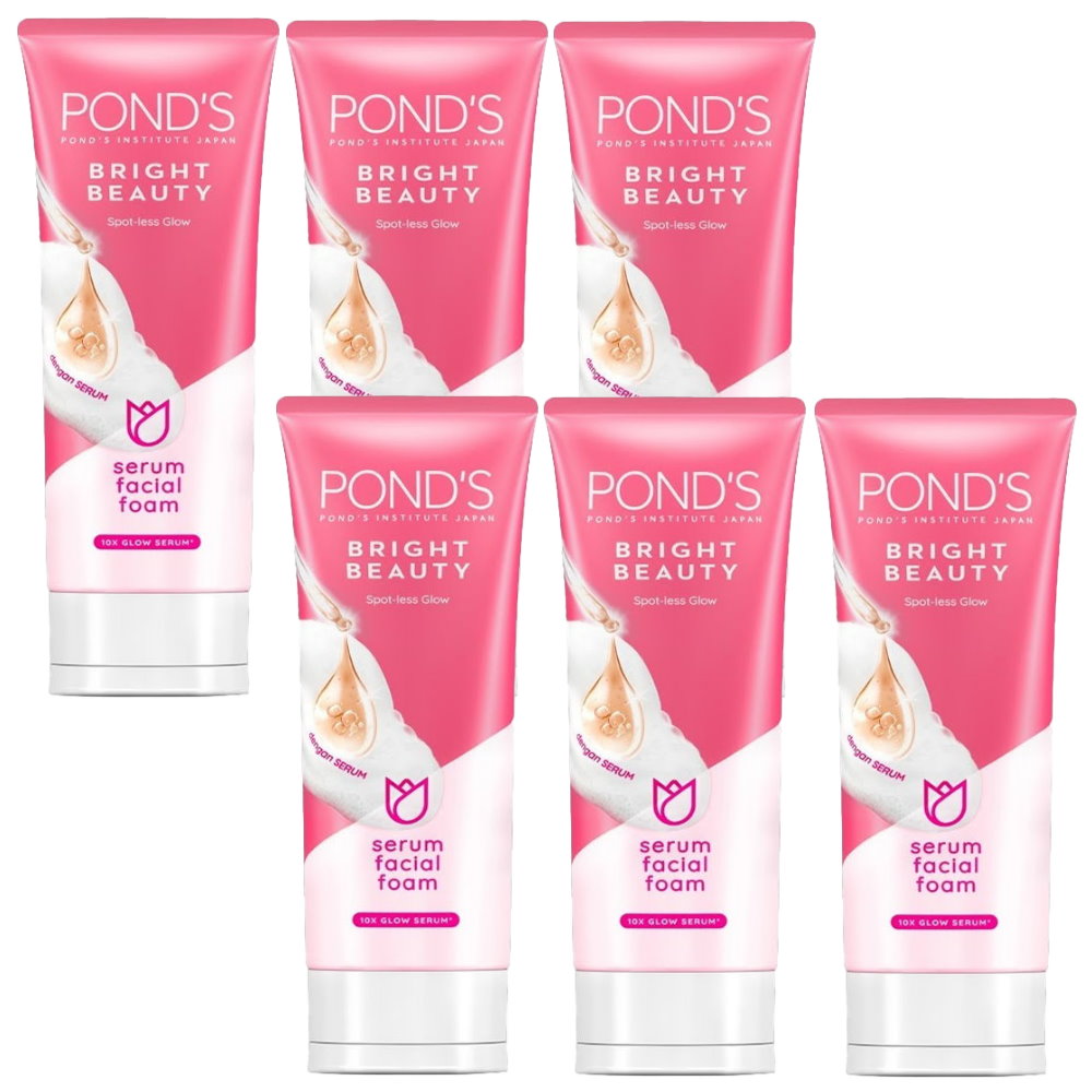 Buy 6x Pond's Bright Beauty Spot-less Glow Serum Facial Foam - Makeup Warehouse Australia