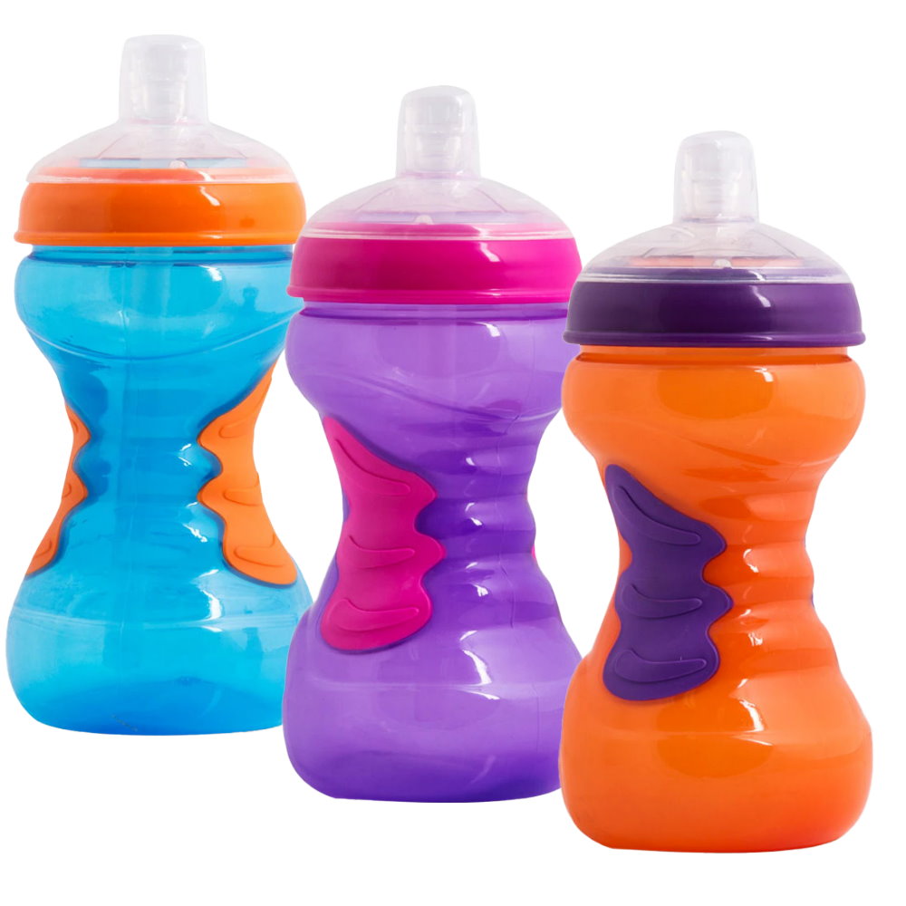 3pk Heinz Baby Basics Gripper Straw Cup 12m+ 440ml - Makeup Warehouse Australia