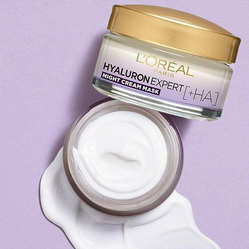 6pk LOreal Hyaluron Expert Replumping Moisturising Night Cream Mask spf20