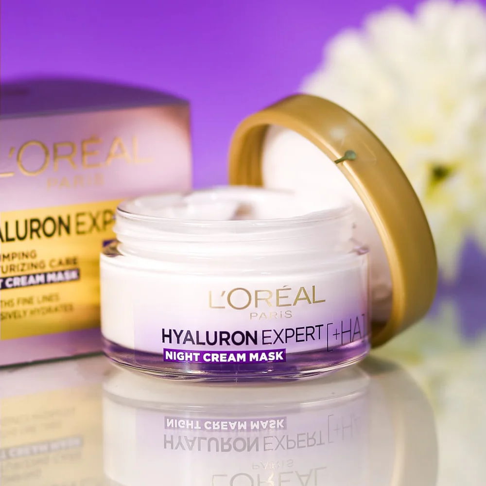 6pk LOreal Hyaluron Expert Replumping Moisturising Night Cream Mask spf20 - Makeup Australia Online