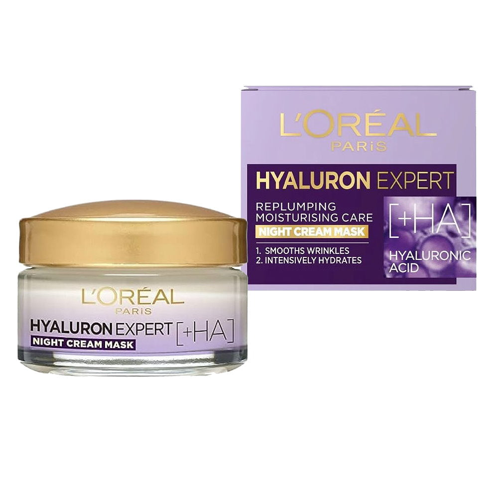 6pk LOreal Hyaluron Expert Replumping Moisturising Night Cream Mask spf20