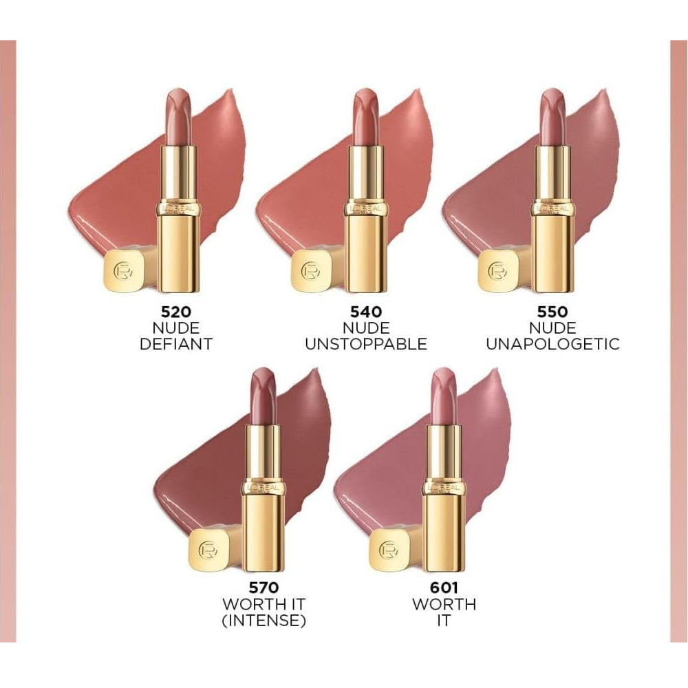 L'Oreal Paris Color Riche Satin Nude Intense Lipstick 570 Worth It Intense