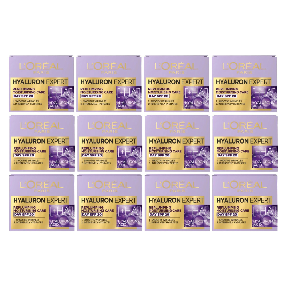 12x LOreal Hyaluron Expert Replumping Moisturising Day Cream spf20 50ml
