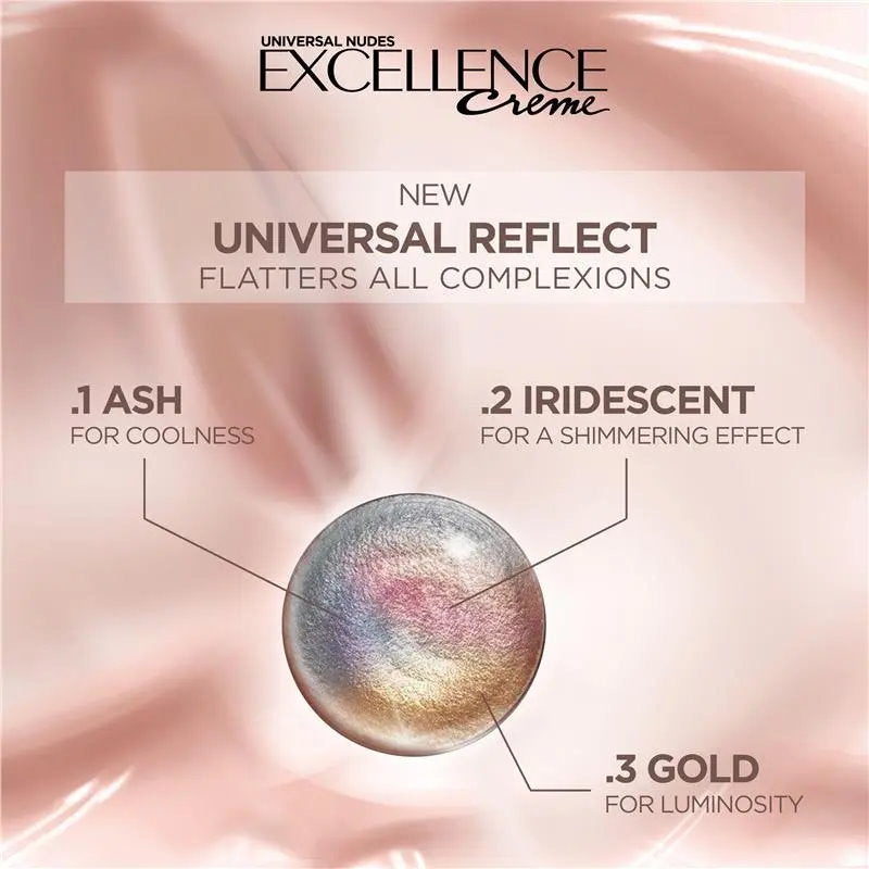 6x L'Oreal Paris Excellence Creme Universal Nudes Hair Colour 5U Light Brown