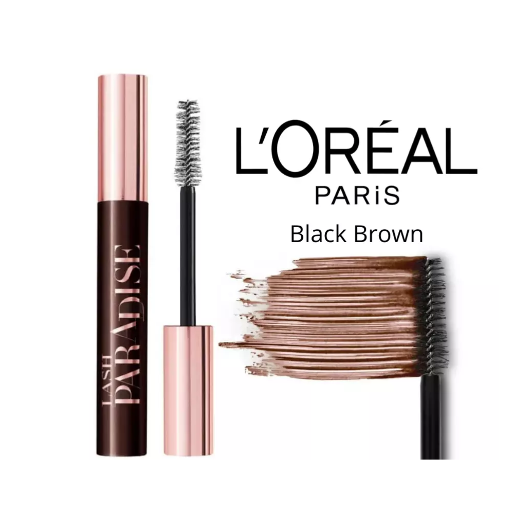 3pk LOreal Lash Paradise Mascara Black Brown