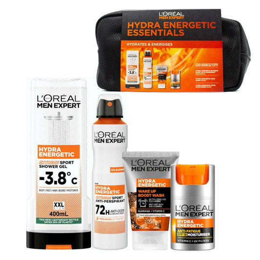 10x L'Oreal Men Expert Hydra Energetic Essentials 4 Pack, Men's Skin Care