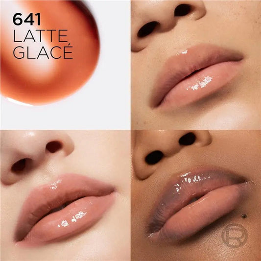 3x L'Oreal Paris Plump Ambition Hyaluron Lip Oil - 641 Latte Glace