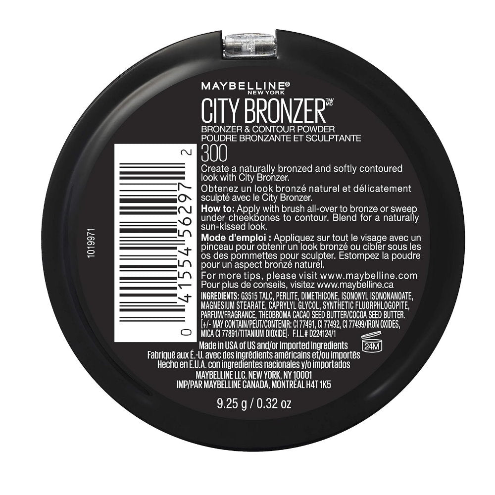 3x Maybelline City Bronzer & Contour Powder 8g 300 Deep Cool