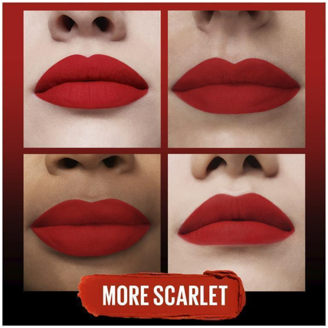3pk SET Maybelline Ultimatte Matte Lipstick 288 More Auburn + 299 More Scarlet + 899 More Rust