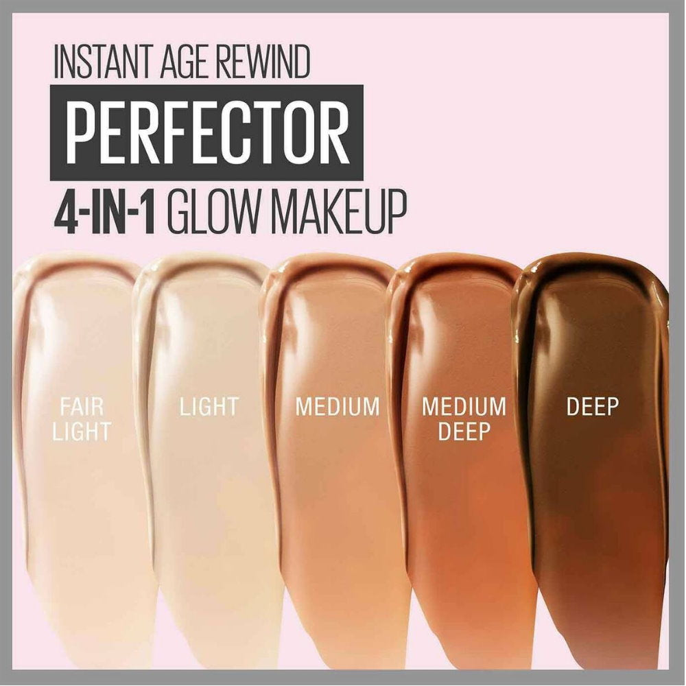 12x Maybelline Instant Age Rewind Instant Perfector 4 In 1 Matte Makeup 30ml Fair Light
