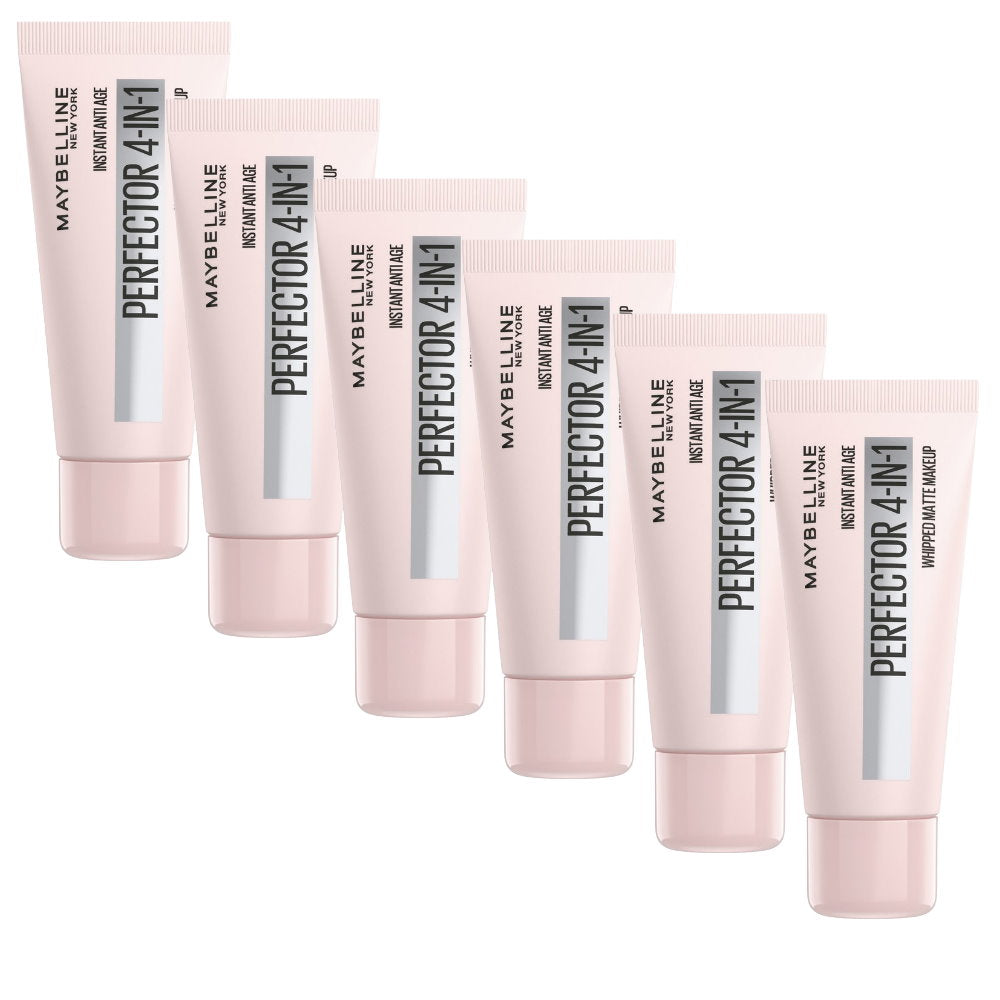 6x Maybelline Instant Age Rewind Instant Perfector 4 In 1 Matte Makeup 30ml Light Medium