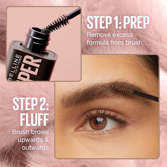 6x Maybelline Superfluff Brow Mousse 255 Soft Brown