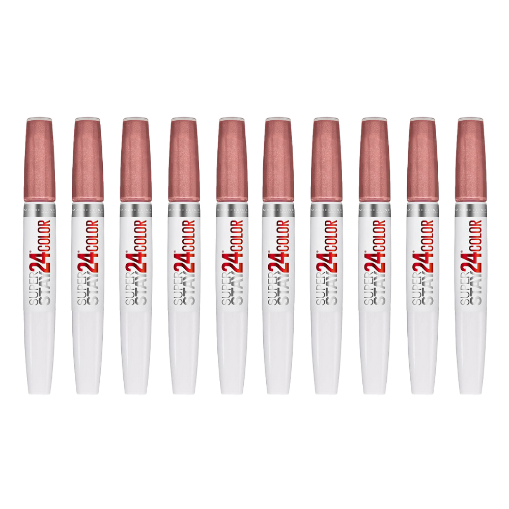 10x Maybelline Superstay 24 Hour Colour 2 Step Lipstick 150 Timeless Coffee