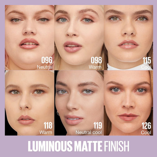 3x Maybelline Superstay Lumi Matte Foundation 35ml 126
