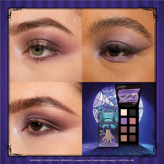 3x NYX Wednesday The Nevermore Academy Eyeshadow Palette