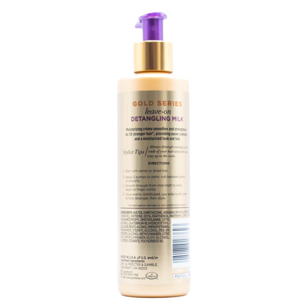 Pantene Gold Series Leave On Hair Detangling Milk with Argan Oil 225ml
