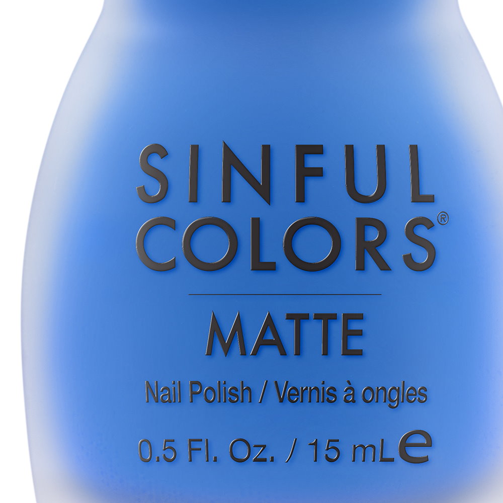 3x Sinful Colors Matte Nail Polish 15ml 2563 Blew Me Away