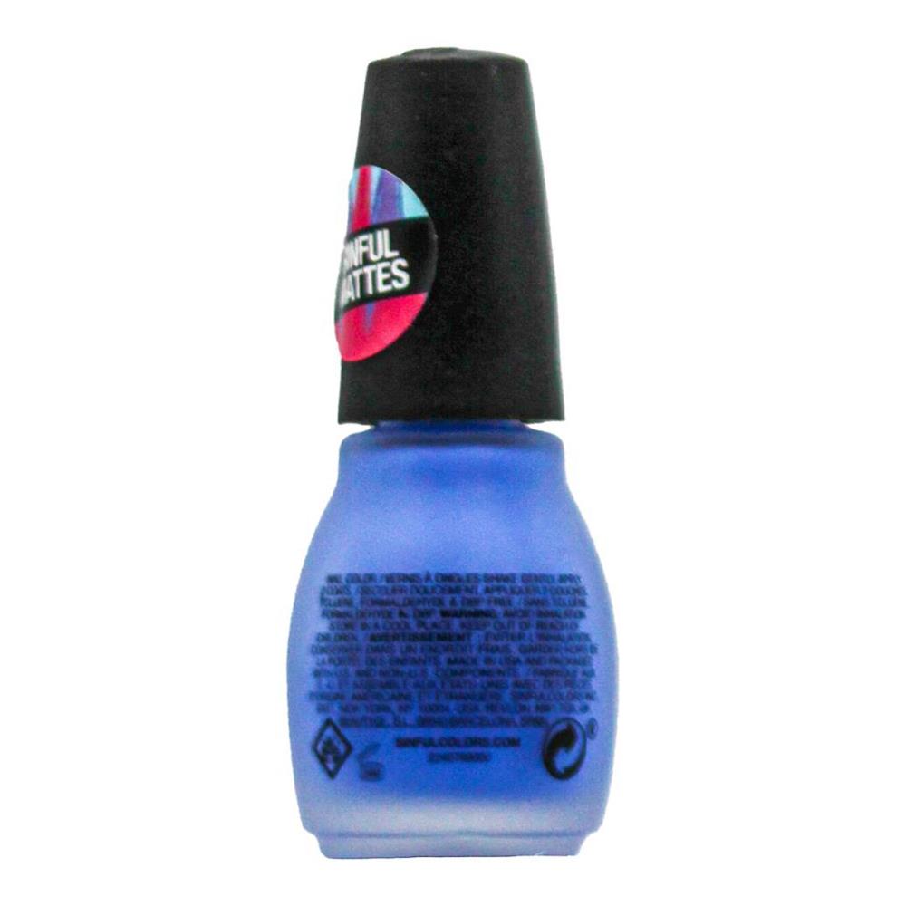 3x Sinful Colors Matte Nail Polish 15ml 2563 Blew Me Away