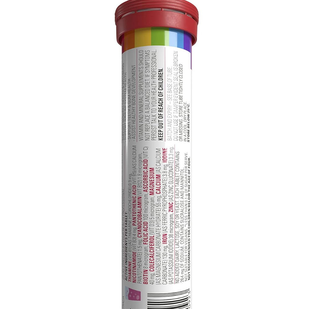 4x VOOST Kids Multivitamin Effervescent Tablets Strawberry 20 Pack