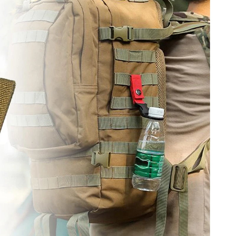 Water Bottle Holder Hook - Belt Backpack Hanger Black