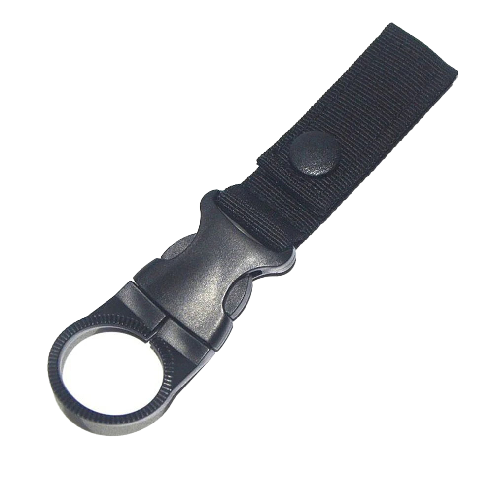 Water Bottle Holder Hook - Belt Backpack Hanger Black