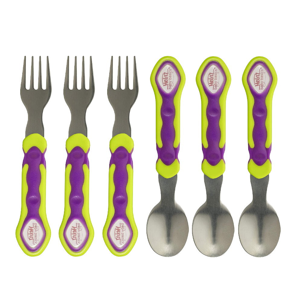 Buy 3pk Heinz Baby Basics Spoon and Fork Set 12m+ Makeup Warehouse Australia