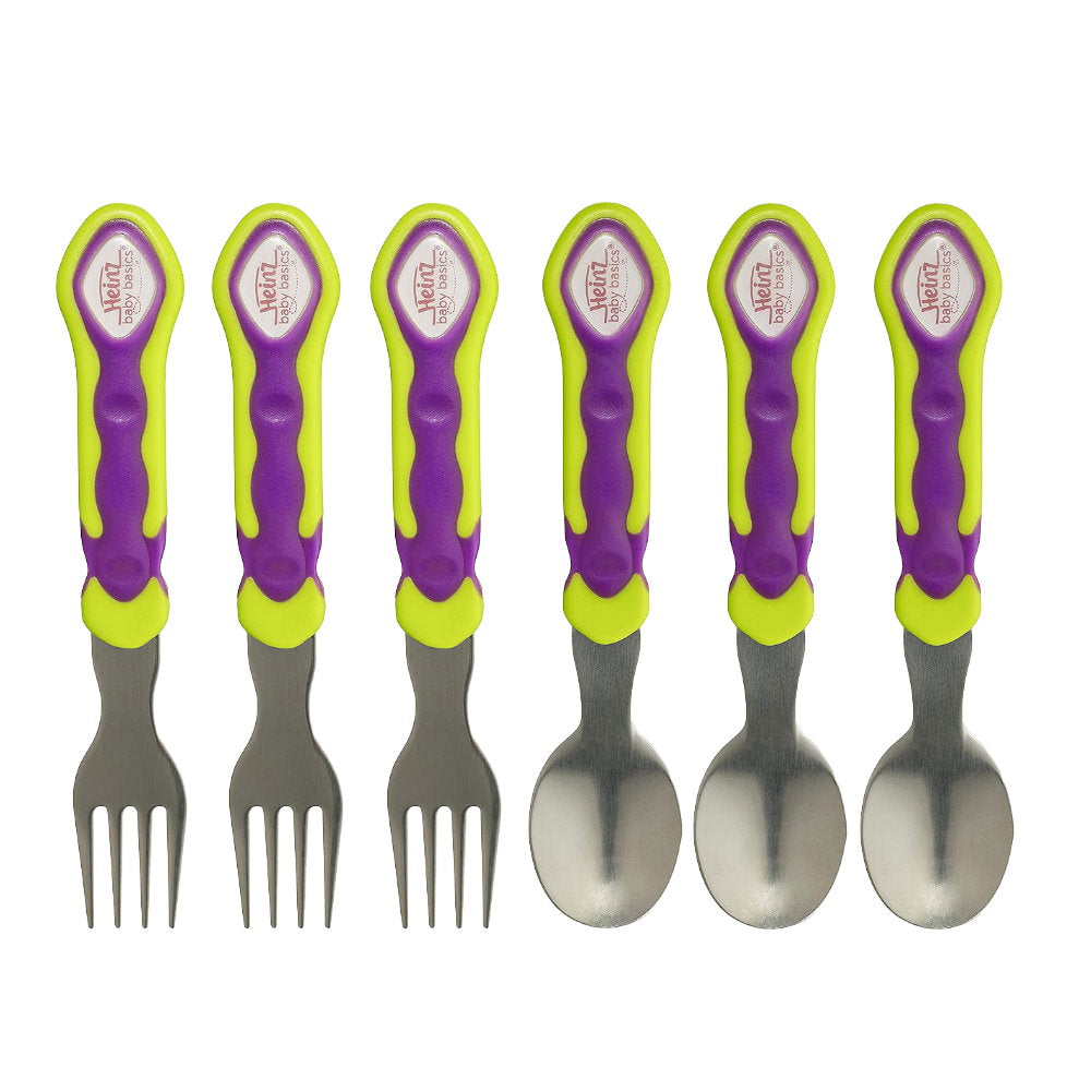 Buy 3pk Heinz Baby Basics Spoon and Fork Set 12m+ Makeup Warehouse Australia