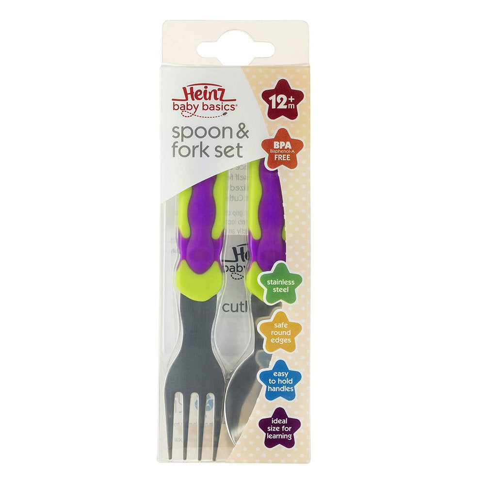 3pk Heinz Baby Basics Spoon and Fork Set 12m+