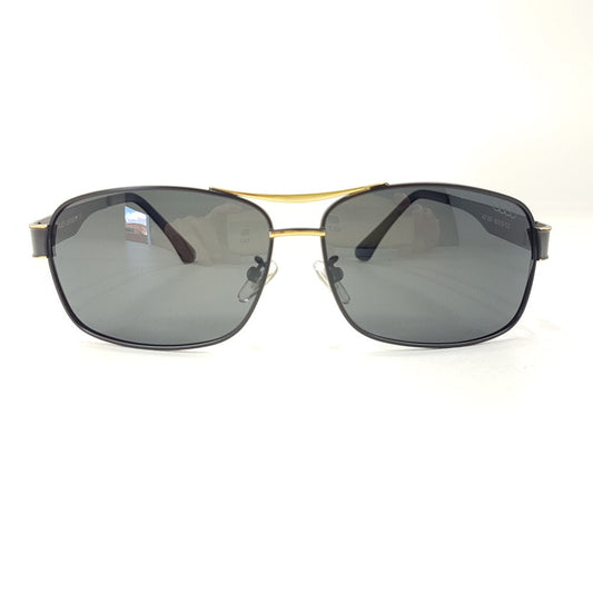 Audi Sunglasses Metal Black & Gold Grey Polarized Lenses - Makeup Warehouse Australia 