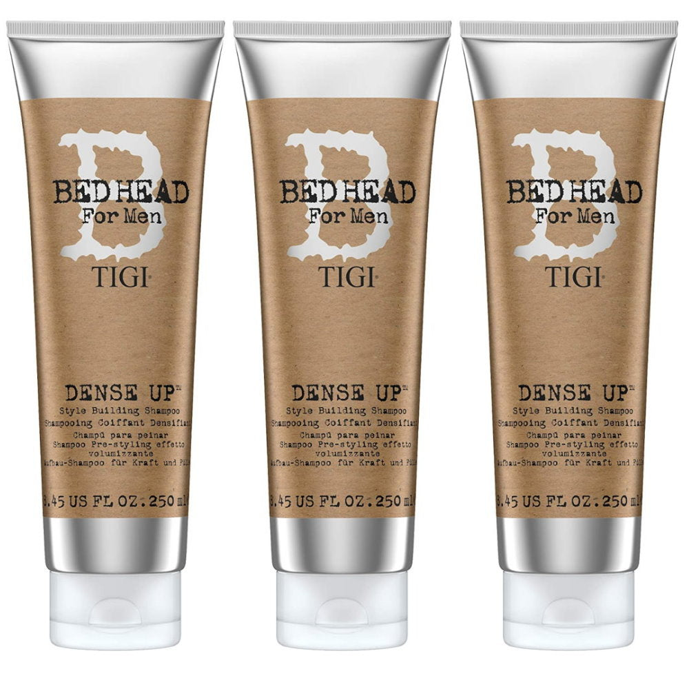 3x Bed Head Men's Dense Up Style Building Shampoo 250mL