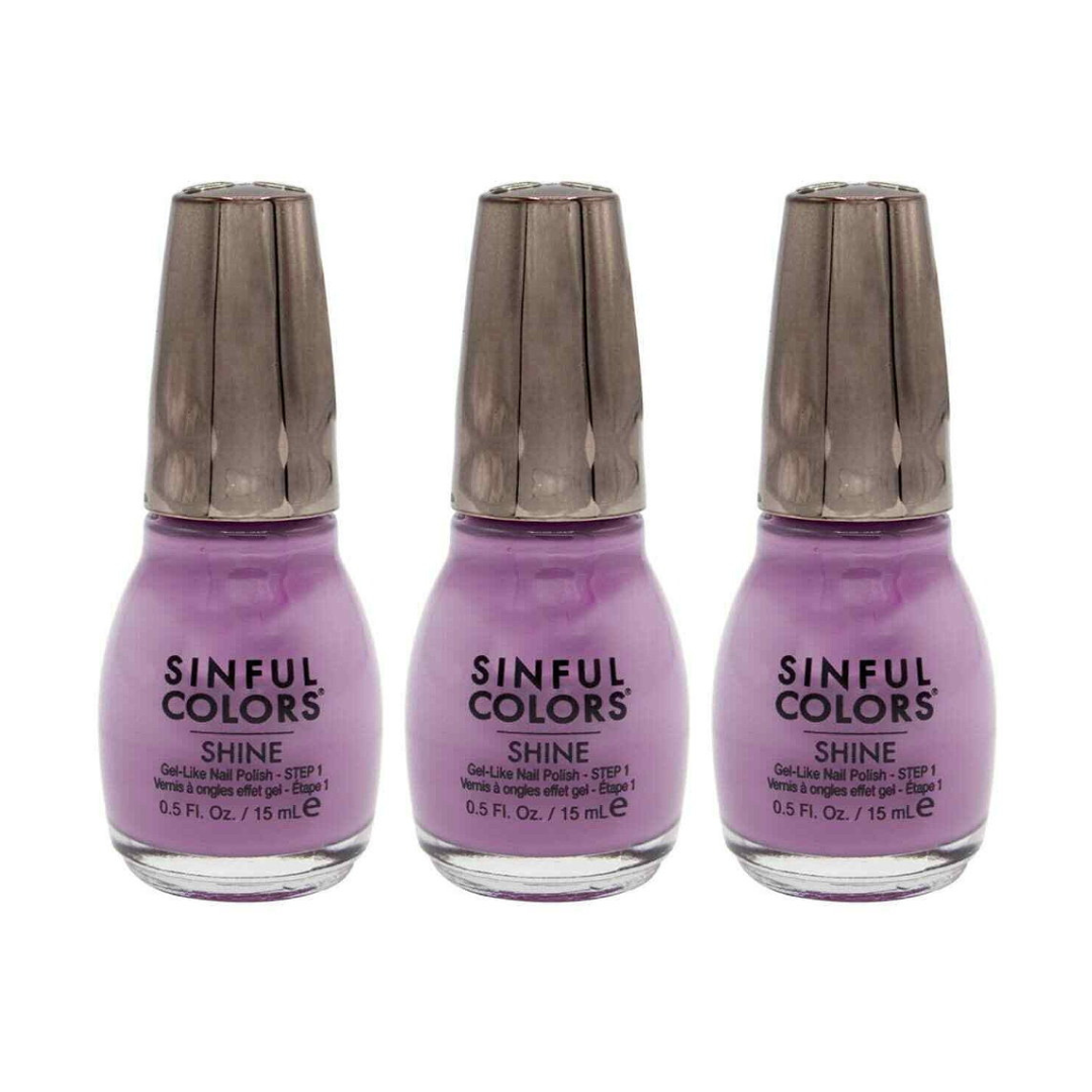 3 x Sinful Colours Shine Nail Polish 2655 Pragmatic