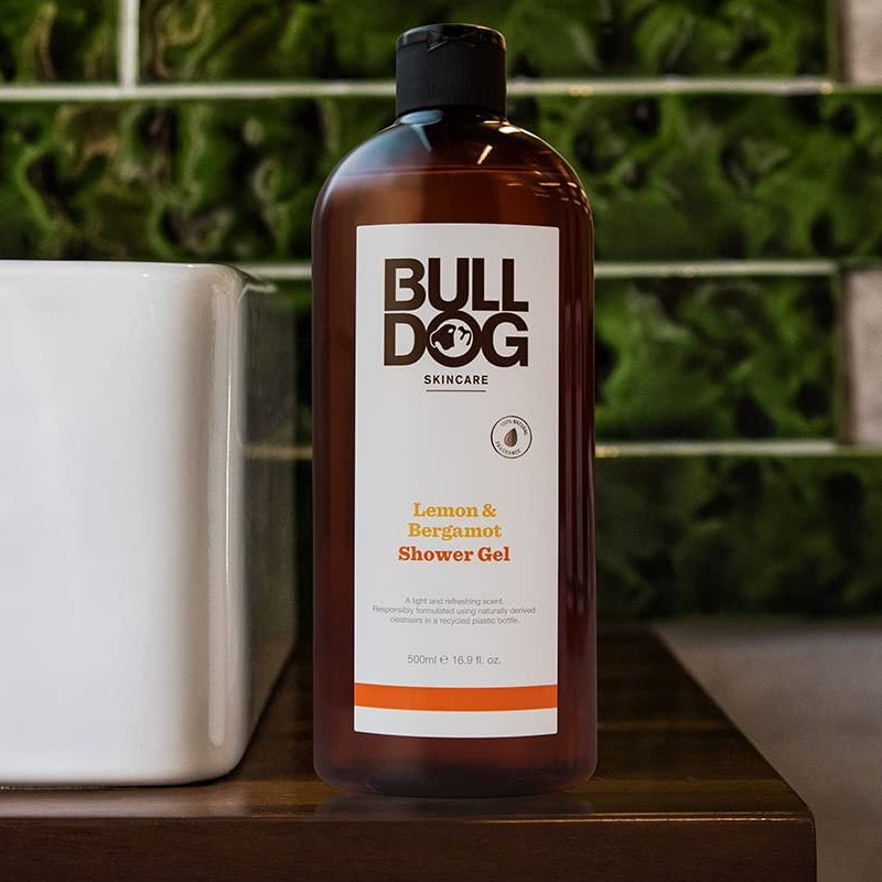 Bulldog Skincare Mens Shower Gel Lemon & Bergamot Body Wash 500mL