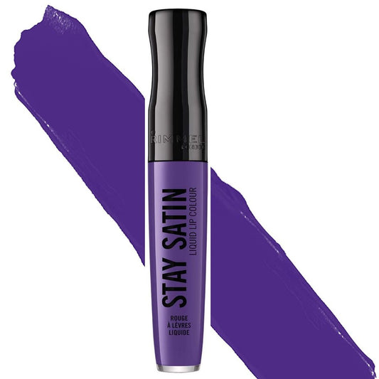 Buy Online Now - Rimmel Stay Satin Liquid Lip Colour 850 Atomic Purple - Makeup Warehouse Australia
