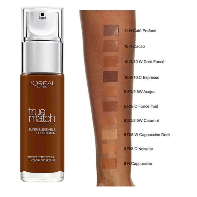 LOreal True Match Liquid Foundation - 9.C Deep Cool