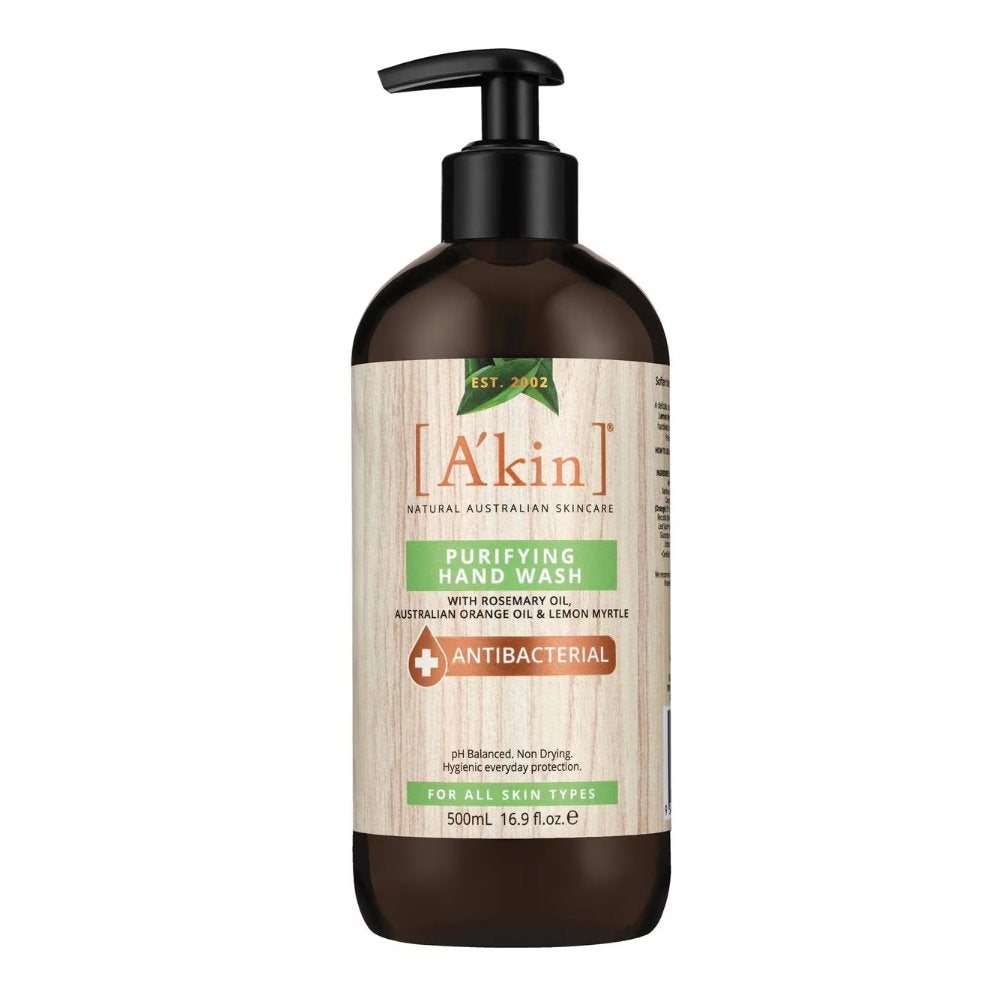 3 x Akin Antibacterial Purifying Hand Wash 500ml