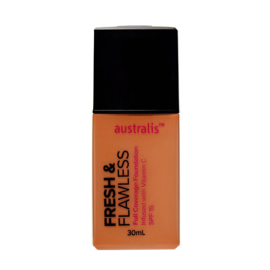 Australis Fresh & Flawless Full Coverage Foundation SPF 15 Golden Tan
