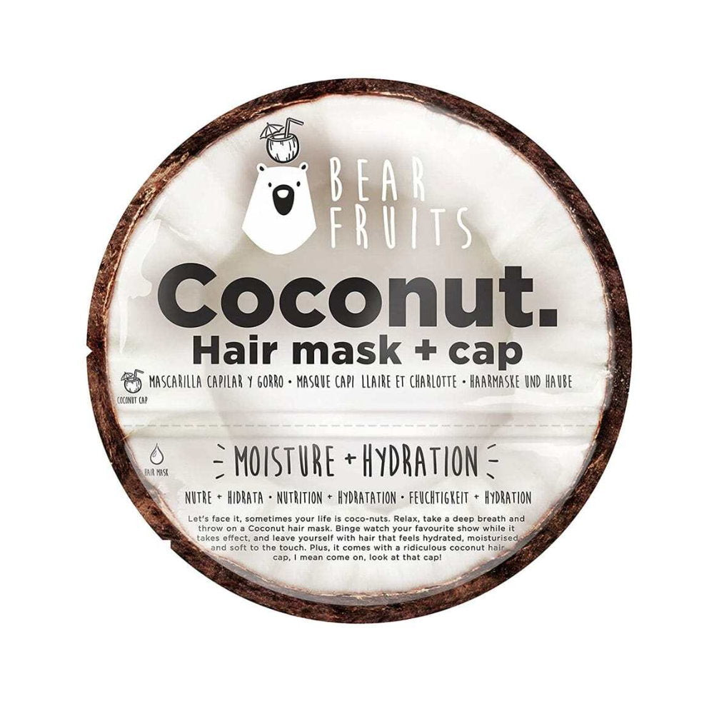 Bear Fruits Hair Mask + Cap Coconut Moisture Hydration 20ml